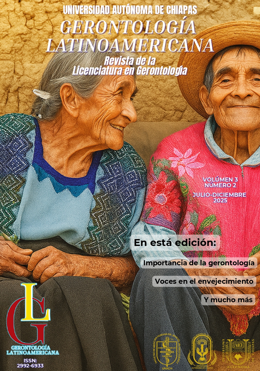 					Ver Vol. 3 Núm. 2 (2025): Vol. 3 Núm. 2 (2025): Importancia de la gerontología, Voces en el envejecimiento y mucho más...
				